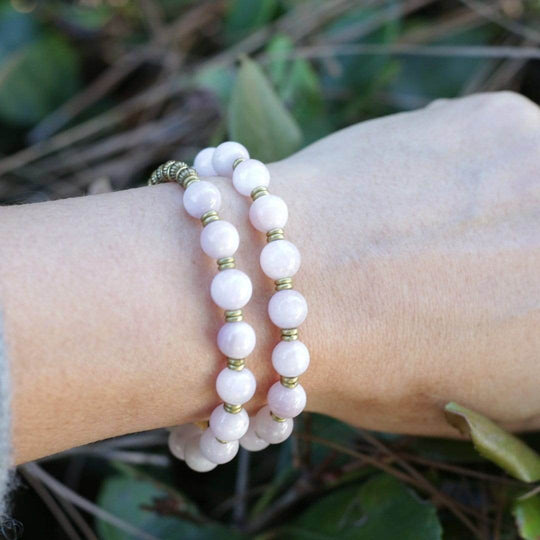 Kunzite Wrist Mala Bracelet - One Revolver Surfboards