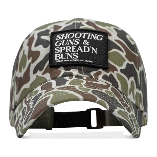 Shooting Guns & Spread'n Buns Patch RipStop Low Pro Hat - One Revolver Surfboards