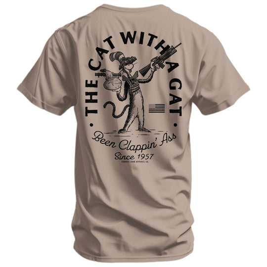 The Cat With A Gat Remix Men's T-Shirt - One Revolver Surfboards