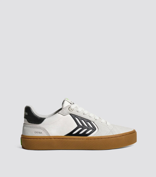 CATIBA PRO 2.0 Suede Gum Smoke White Cordura Off-White Black Logo