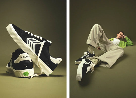 CATIBA PRO 2.0 Suede and Cordura Black Ivory Logo