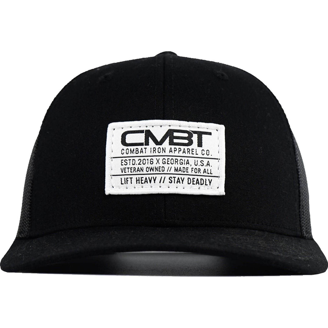 Branded CMBT White Labeled Snapback Hat - One Revolver Surfboards