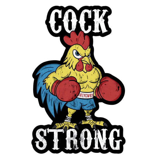 Cock Strong Boxing Chicken Decal Sticker - One Revolver Surfboards