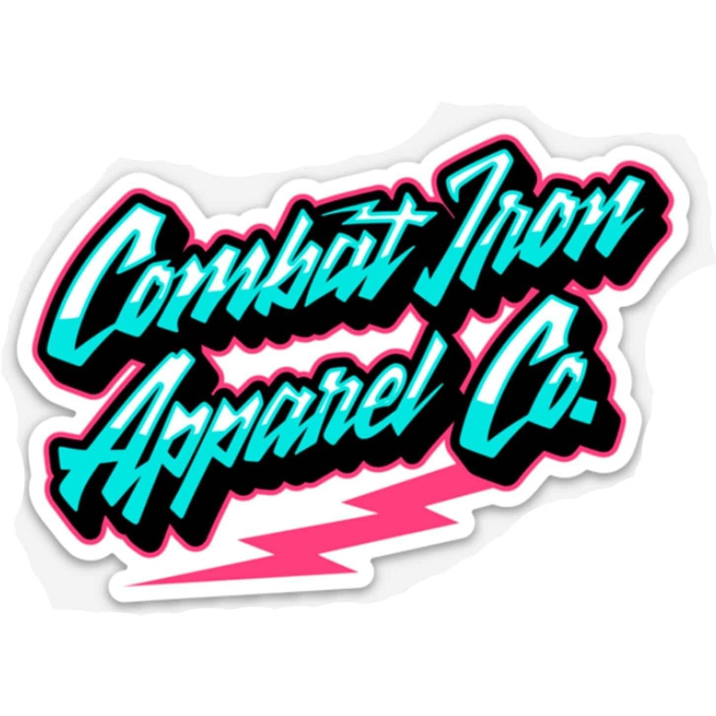RETRO BRANDED COMBAT IRON Decal - One Revolver Surfboards