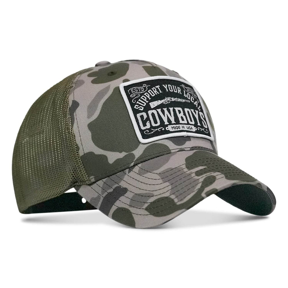 Support Your Local Cowboys Patch Snapback Hat - One Revolver Surfboards
