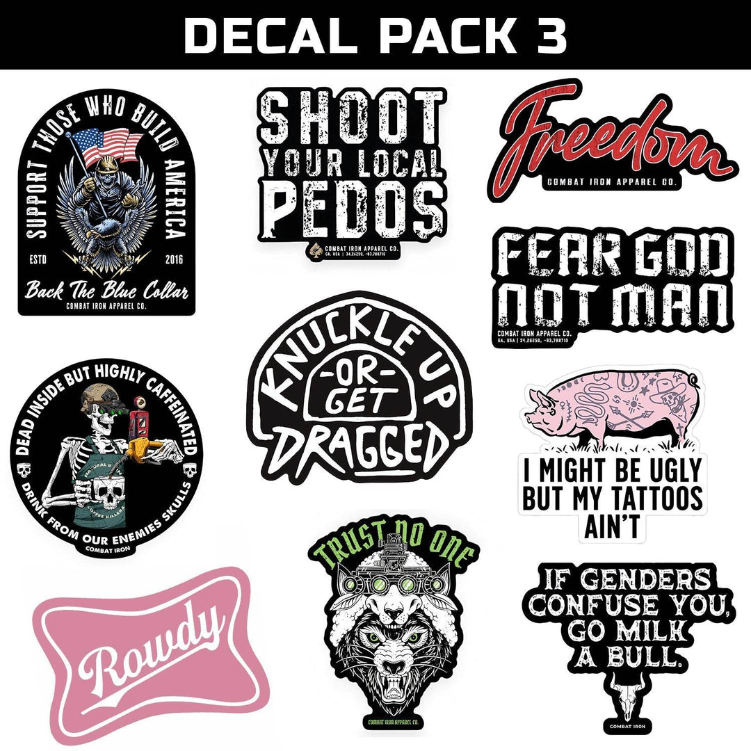 Sticker Decal Pack V3 - One Revolver Surfboards