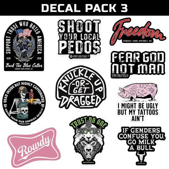 Sticker Decal Pack V3 - One Revolver Surfboards