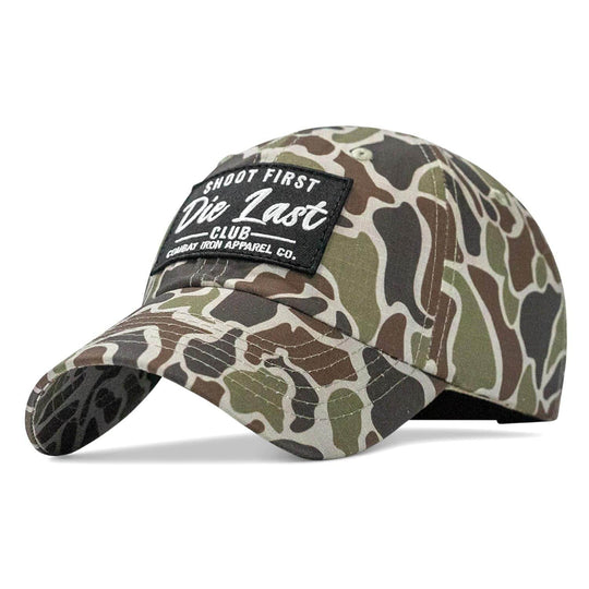 Shoot First. Die Last. Club Patch Low Profile Ripstop Flex Hat - One Revolver Surfboards