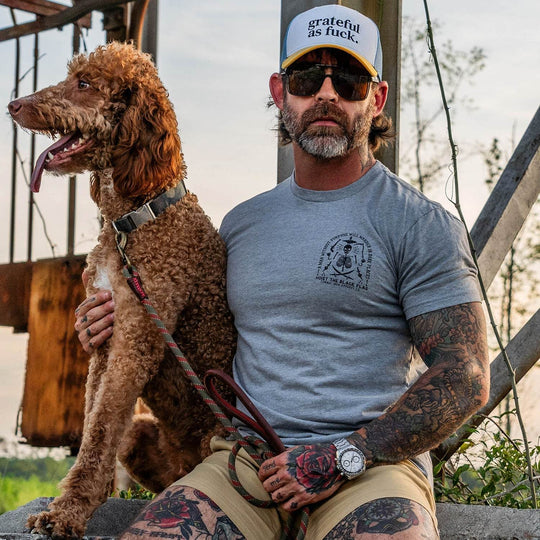 Hoist the Black Flag Skull & Bones Men's T-Shirt - One Revolver Surfboards