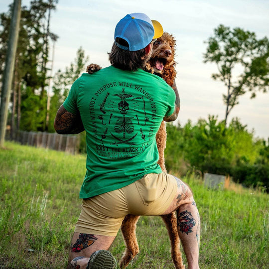 Hoist the Black Flag Skull & Bones Men's T-Shirt - One Revolver Surfboards