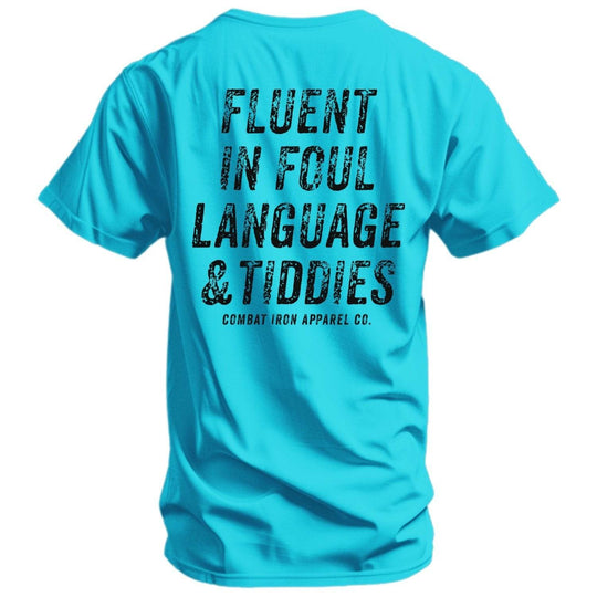 Fluent In Foul Language and Tiddies Men's T-Shirt - One Revolver Surfboards