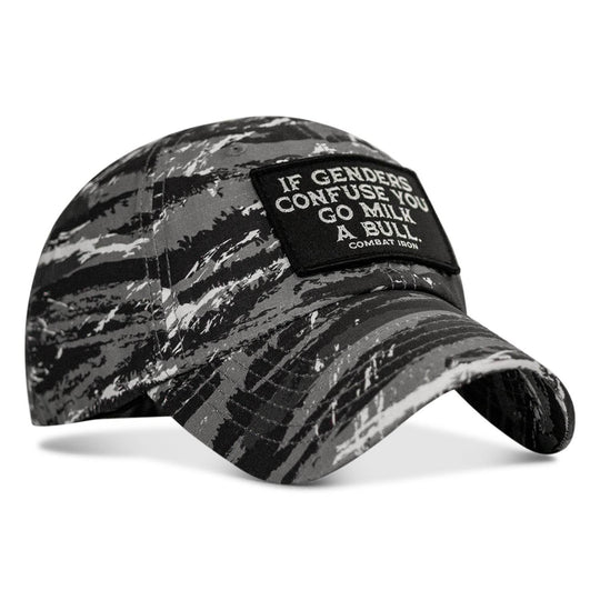 If Genders Confuse You Go Milk A Bull Patch Ripstop Hat - One Revolver Surfboards