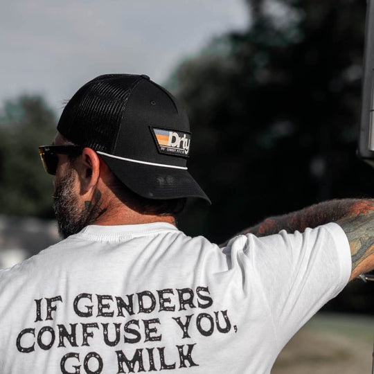 If Genders Confuse You, Go Milk a Bull Men's T-Shirt - One Revolver Surfboards