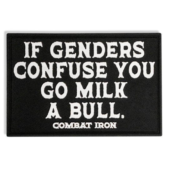If Genders Confuse You, Go Milk a Bull PVC Patch - One Revolver Surfboards