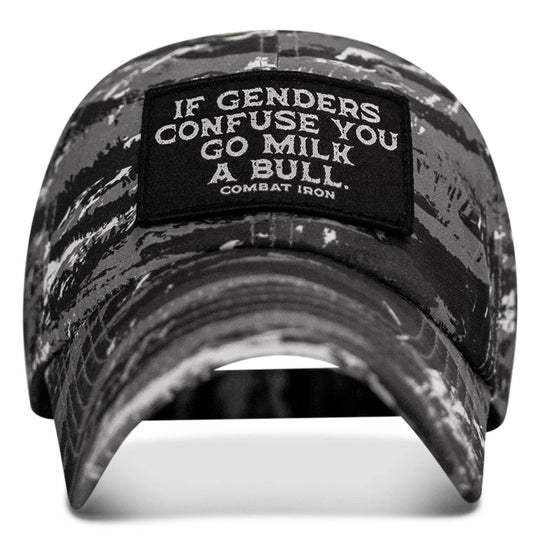 If Genders Confuse You Go Milk A Bull Patch Ripstop Hat - One Revolver Surfboards