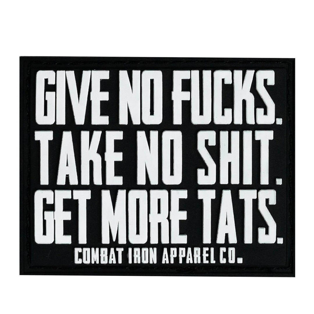 Give No Fucks. Take No Shit. Get More Tats. PVC Patch - One Revolver Surfboards
