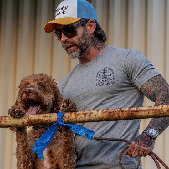 Hoist the Black Flag Skull & Bones Men's T-Shirt - One Revolver Surfboards