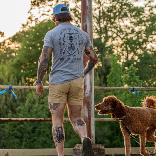 Hoist the Black Flag Skull & Bones Men's T-Shirt - One Revolver Surfboards