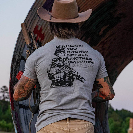 George Washington: Heard You B*tches Needed Another Revolution Men's T-Shirt - One Revolver Surfboards