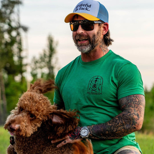 Hoist the Black Flag Skull & Bones Men's T-Shirt - One Revolver Surfboards