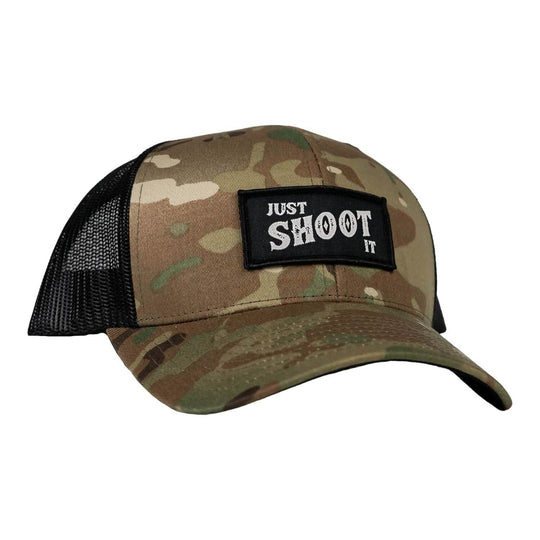Just Shoot It Patch Snapback Hat - One Revolver Surfboards