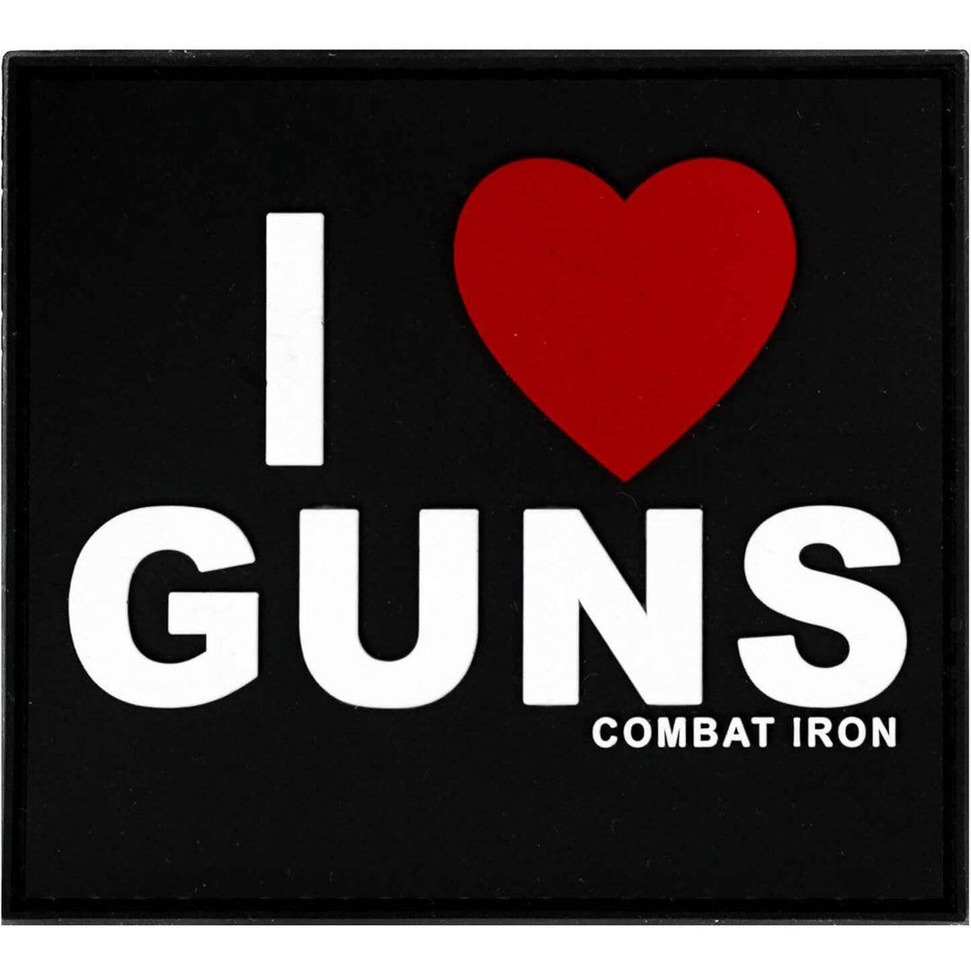 I LOVE GUNS 3D PVC PATCH - One Revolver Surfboards