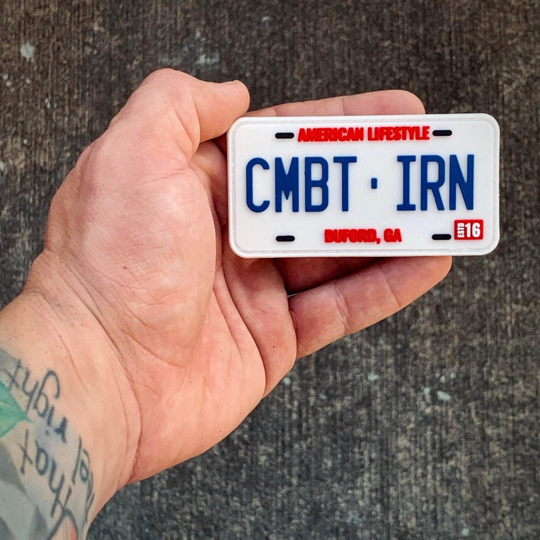 CMBTIRN AMERICAN LIFESTYLE LICENSE PLATE 3D PVC PATCH - One Revolver Surfboards