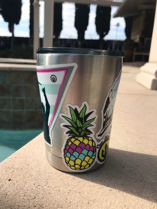 Pineapple Aloha Sticker - One Revolver Surfboards