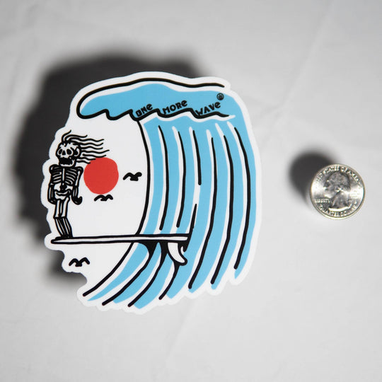 Bones on the Nose Sticker - One Revolver Surfboards