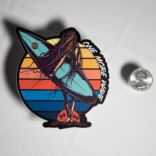 Salty Hair, Don’t Care Sticker - One Revolver Surfboards