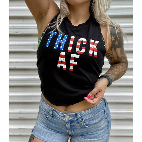 Thick AF USA Edition Crop Top - One Revolver Surfboards