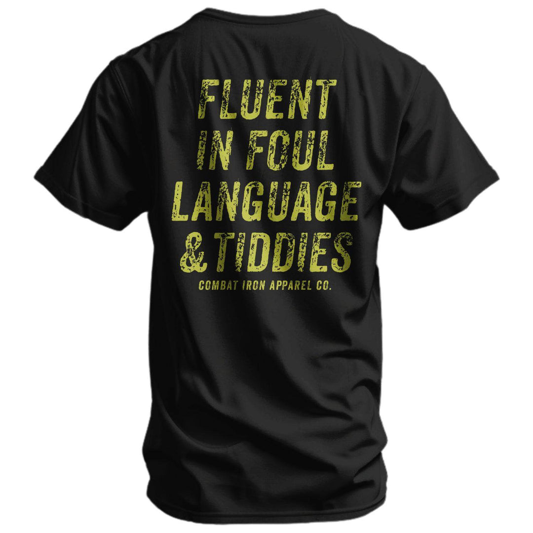Fluent In Foul Language and Tiddies Men's T-Shirt - One Revolver Surfboards
