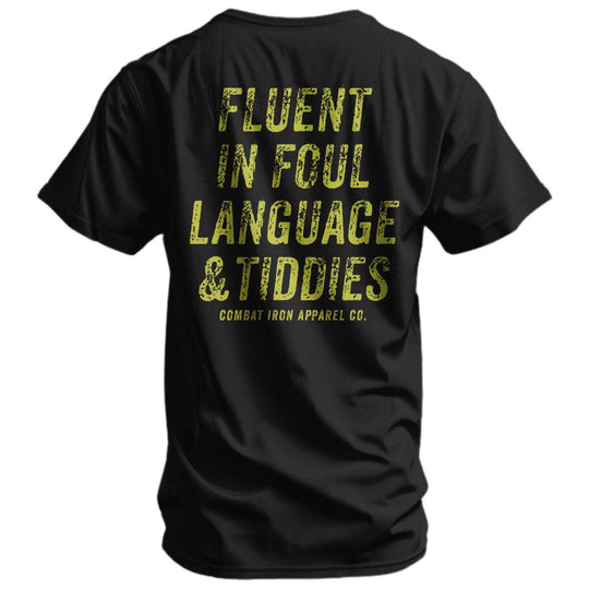 Fluent In Foul Language and Tiddies Men's T-Shirt - One Revolver Surfboards