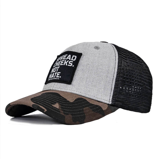 SPREAD CHEEKS. NOT HATE. Patch Snapback HAT - One Revolver Surfboards