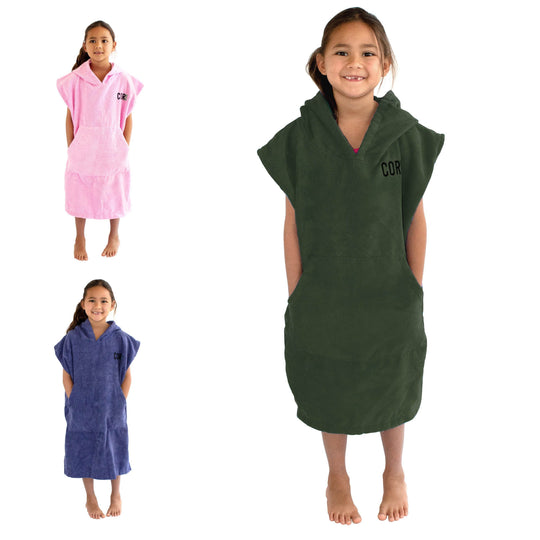 Kids Changing Towel Poncho - Solid Colors - One Revolver Surfboards