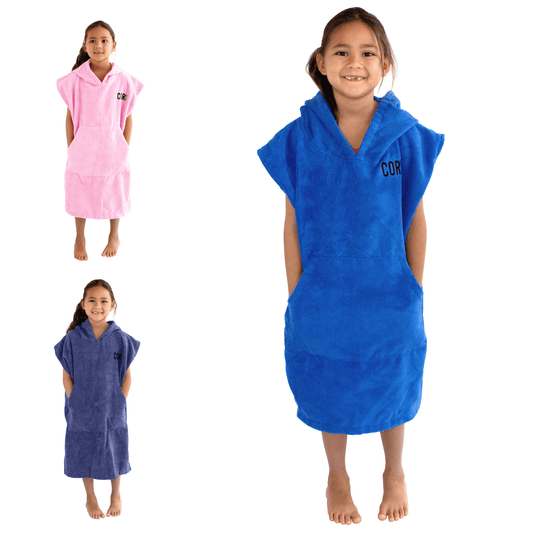 Kids Changing Towel Poncho - Solid Colors - One Revolver Surfboards
