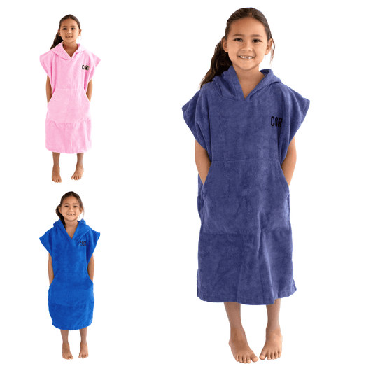 Kids Changing Towel Poncho - Solid Colors - One Revolver Surfboards
