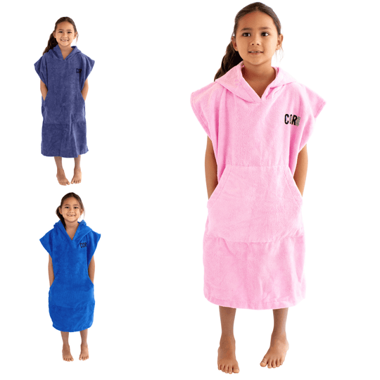Kids Changing Towel Poncho - Solid Colors - One Revolver Surfboards