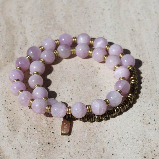 Kunzite Wrist Mala Bracelet - One Revolver Surfboards