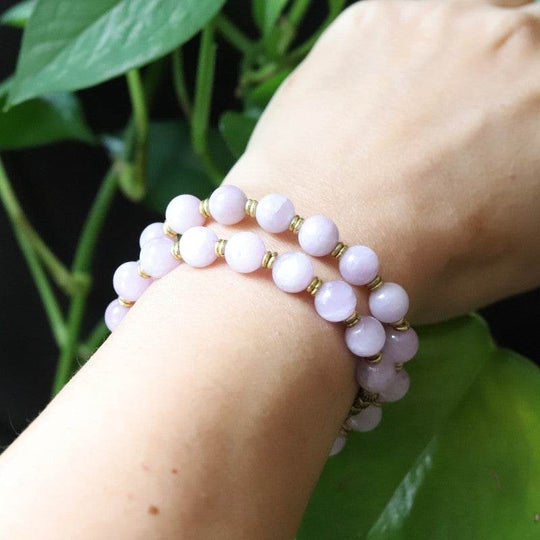 Kunzite Wrist Mala Bracelet - One Revolver Surfboards