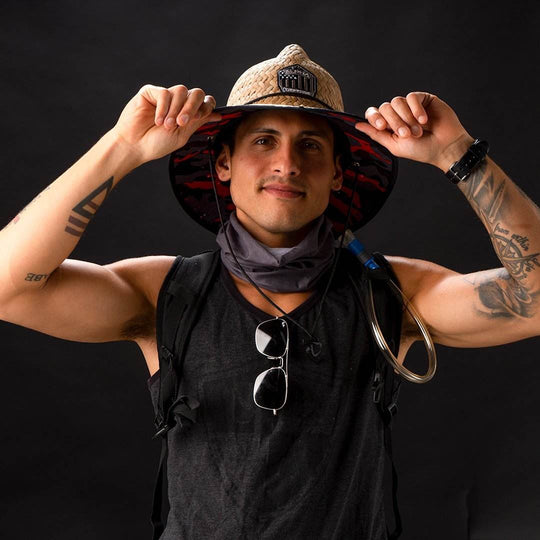 Ladder Under Brim Straw Hat - One Revolver Surfboards