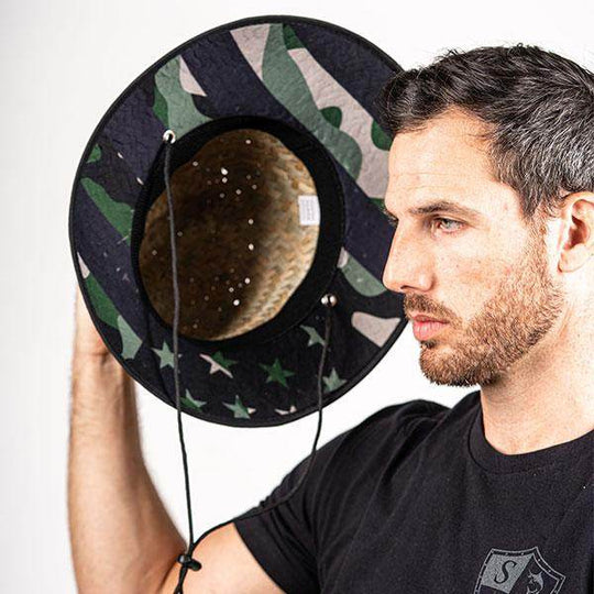 Ladder Under Brim Straw Hat - One Revolver Surfboards