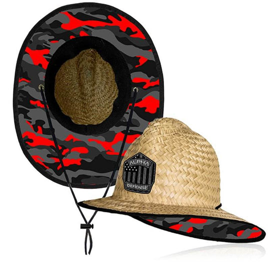 Ladder Under Brim Straw Hat - One Revolver Surfboards
