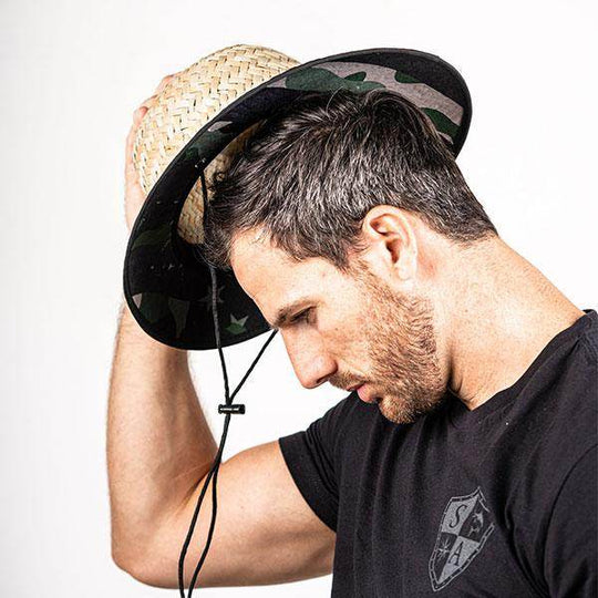 Ladder Under Brim Straw Hat - One Revolver Surfboards