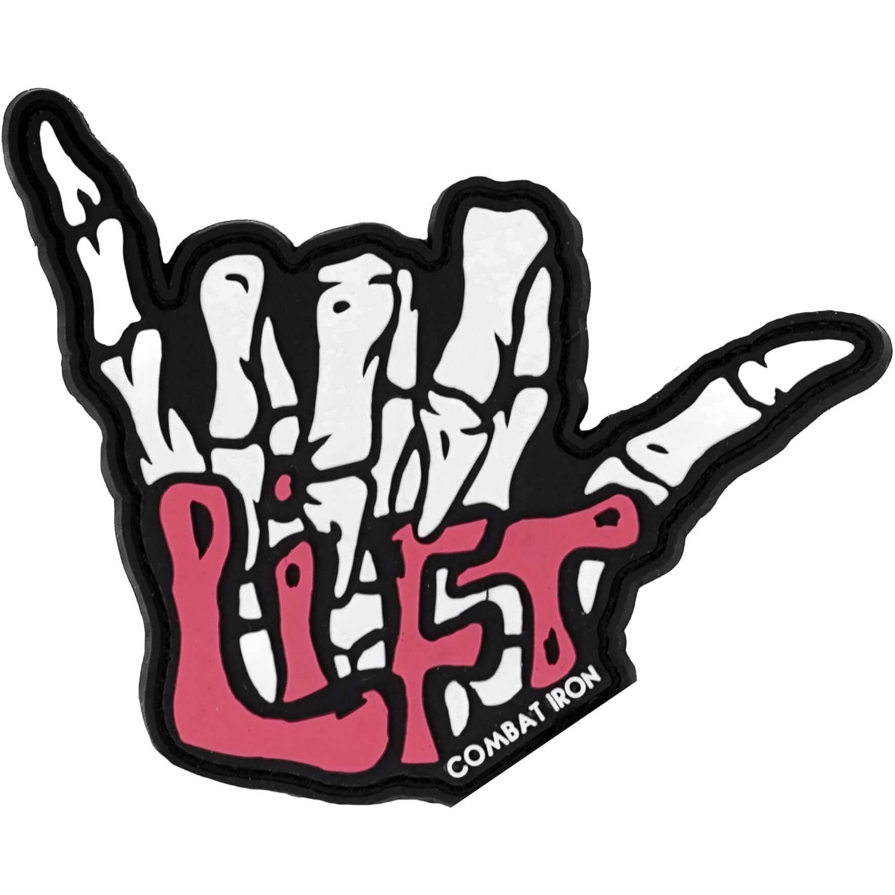 LIFT Skull Hand PVC Patch - One Revolver Surfboards