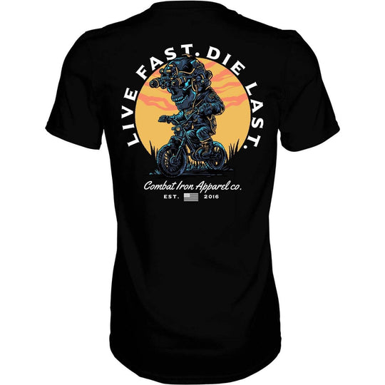 Live Fast. Die Last. Men's T-Shirt - One Revolver Surfboards