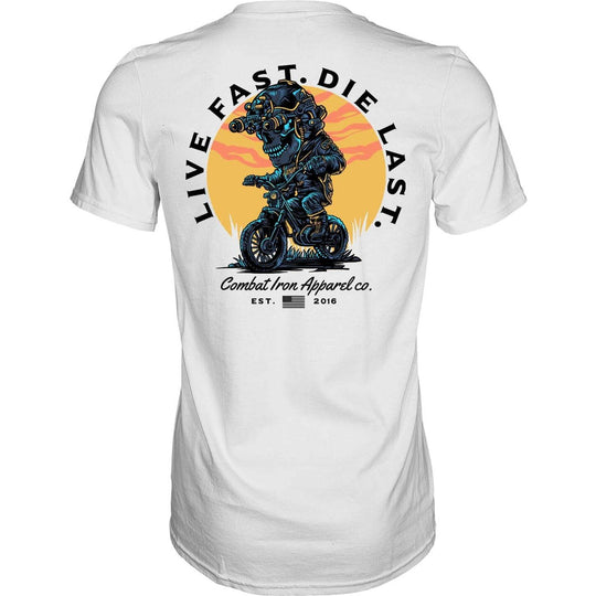Live Fast. Die Last. Men's T-Shirt - One Revolver Surfboards