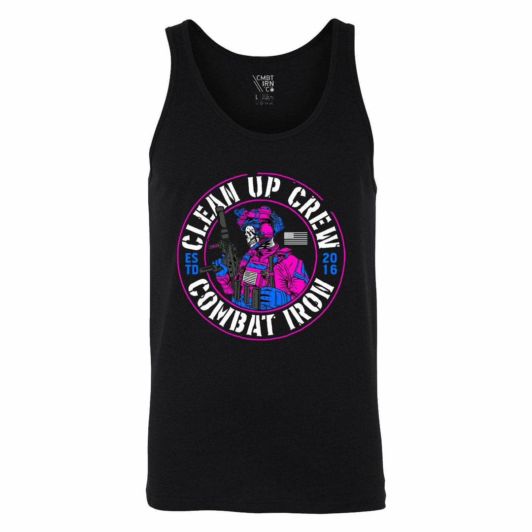Clean Up Crew Operator Skull Men's Tank - One Revolver Surfboards