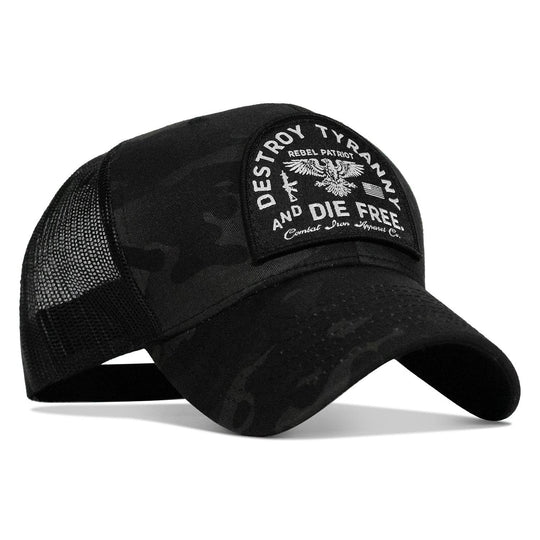 Destroy Tyranny and Die Free Patch Snapback - One Revolver Surfboards