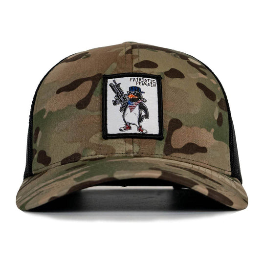 Patriotic Penguin Patch Snapback Hat - One Revolver Surfboards